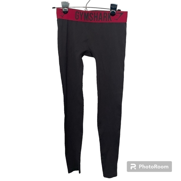 Gymshark Gray with Pink Waist Athletic Pants/Leggings in Sz Small - Picture 2 of 7